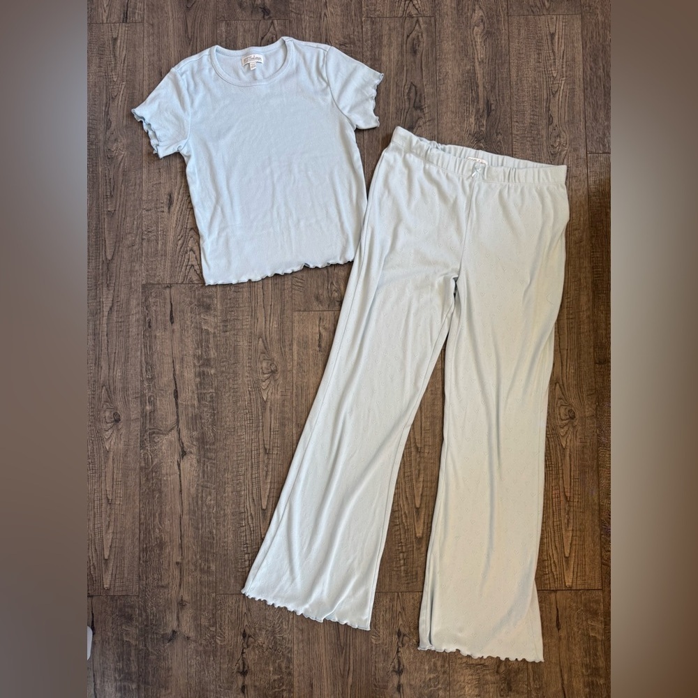 PJ Salvage Pointelle Hearts Pajama Lounge Set- Size Medium